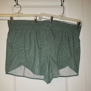 SOLD All In Motion women's plus size 2X athletic shorts green zebra